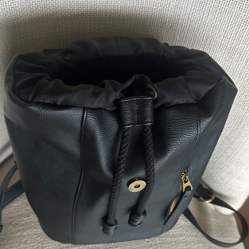 Nwot Universal Thread Black Backpack With Snap Cl… - image 6